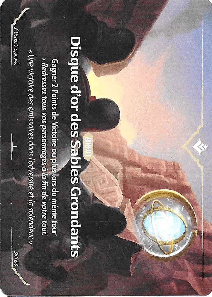 Disque d'or des Sables Grondants