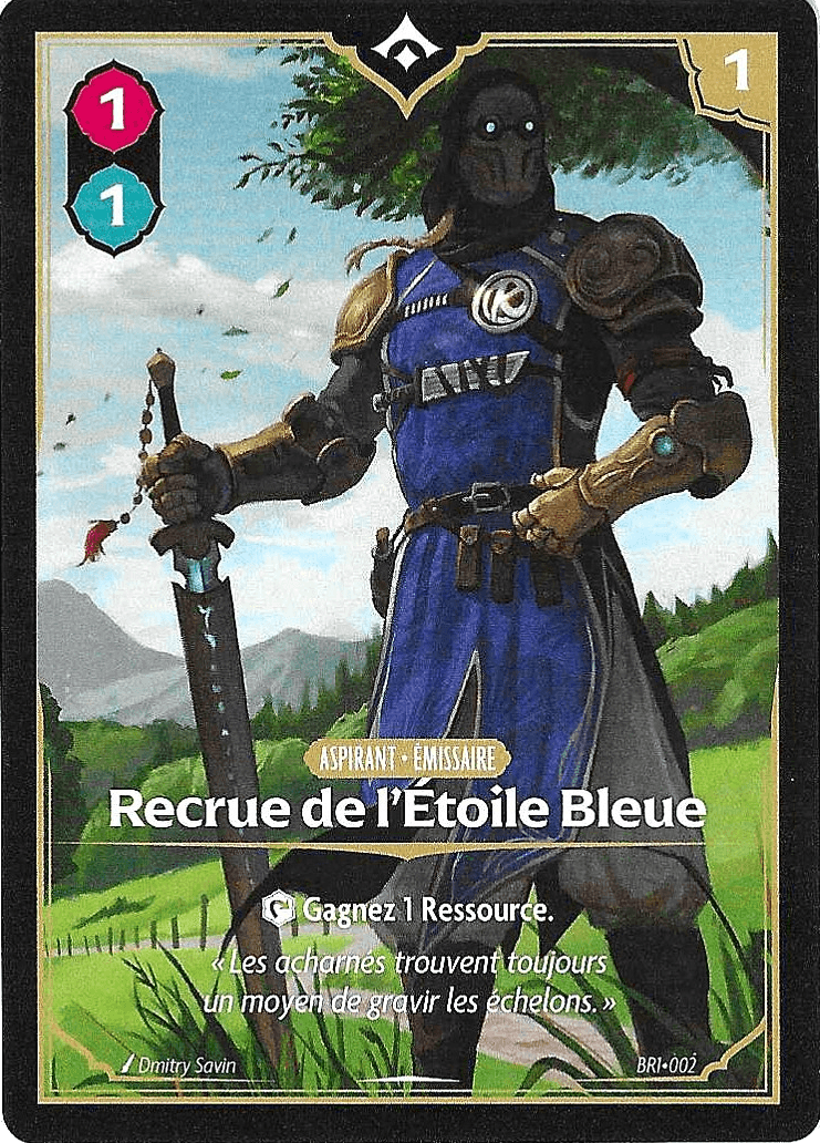 Recrue de l'étoile Bleue