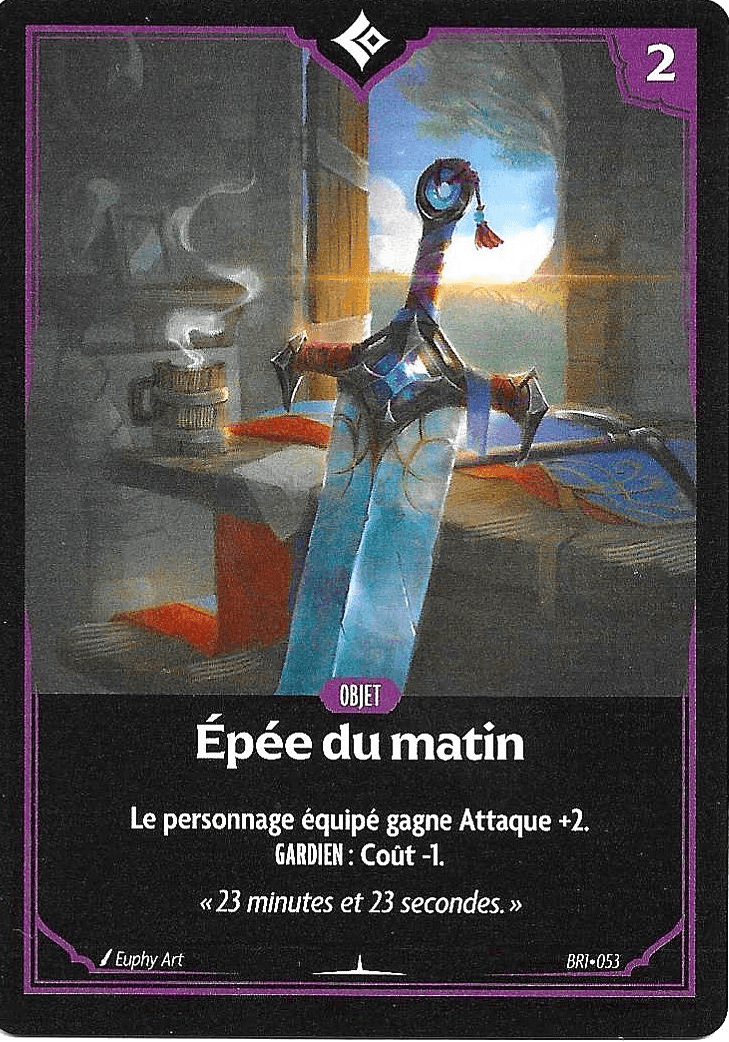 Epée du matin