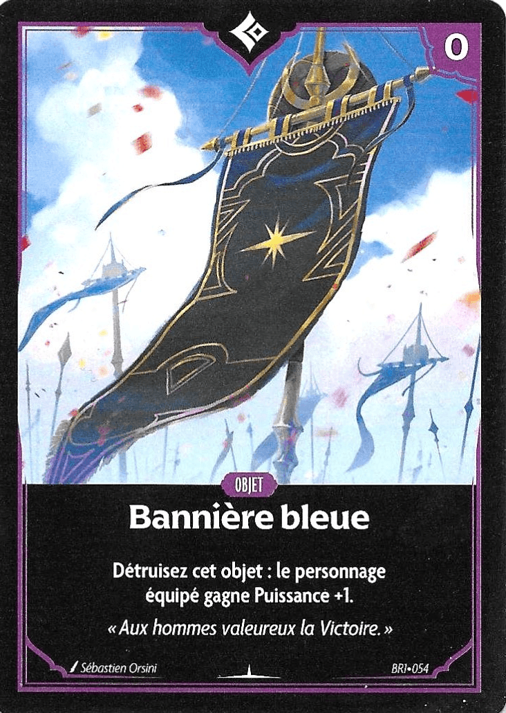 Bannière bleue